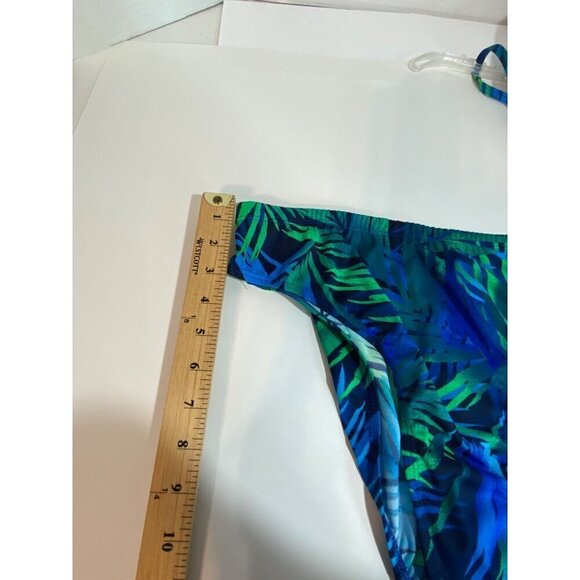 Islander 2 PC Swimsuit Floral Tropical Print Attached Shelf Bra Women's 14 NWOT - Picture 6 of 10